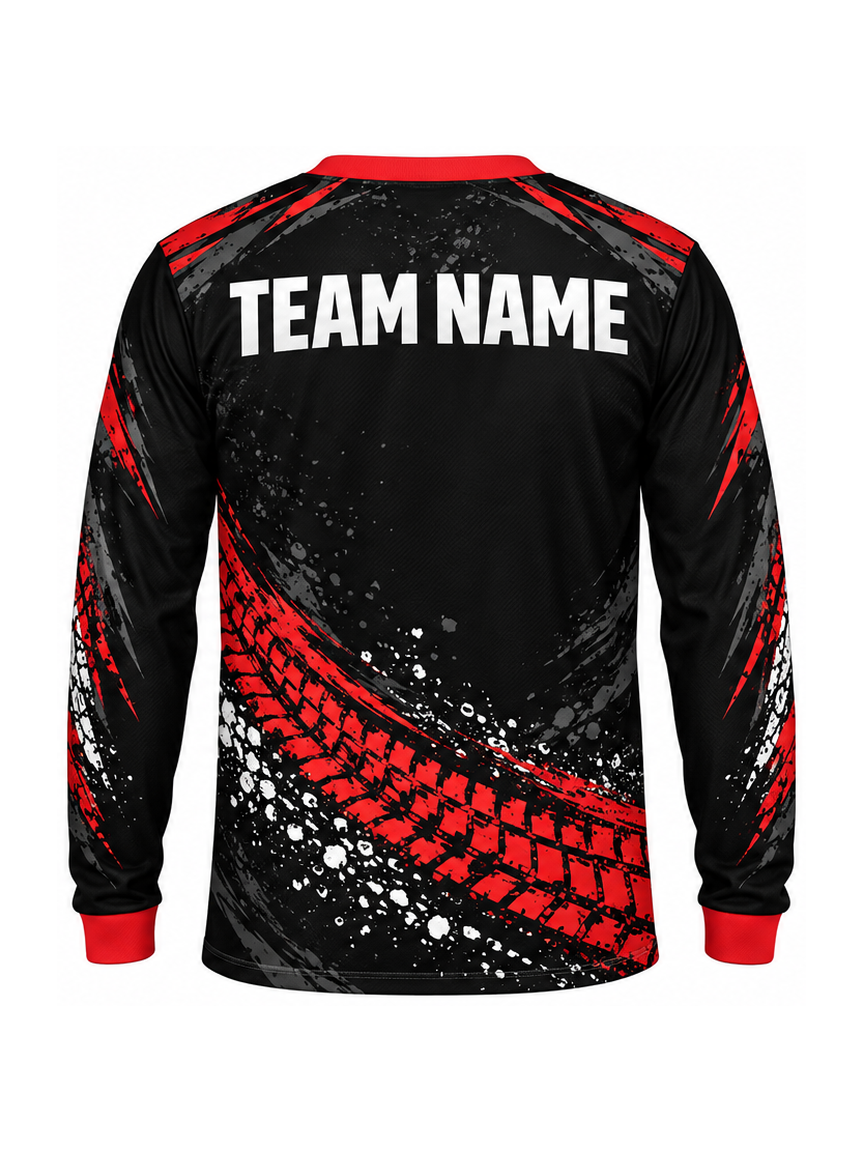 Shadow Bermline custom Motocross team shirt - back team name preview