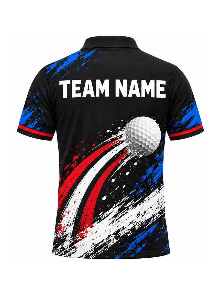 Patriot Iron Horizon custom Golf team shirt - back team name preview