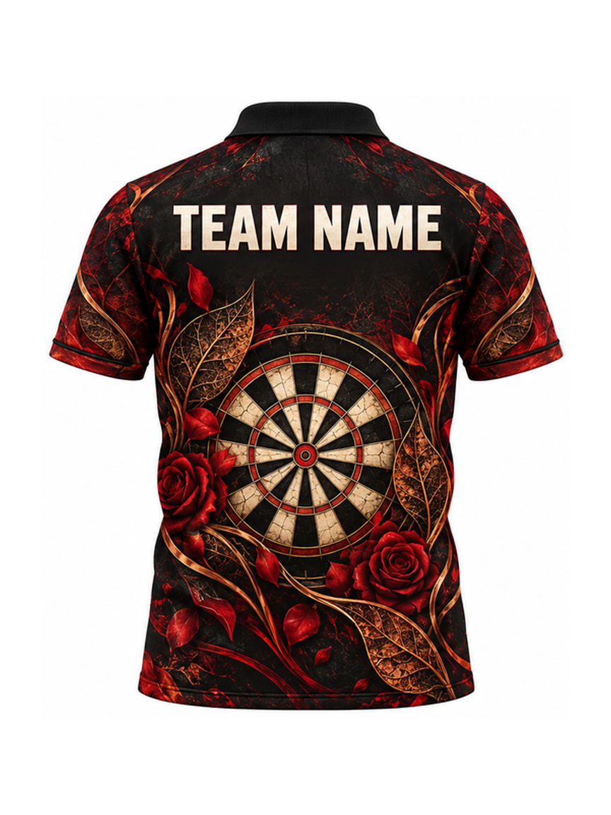 Crimson Relic Copper Webleaf custom Darts team shirt - back team name preview