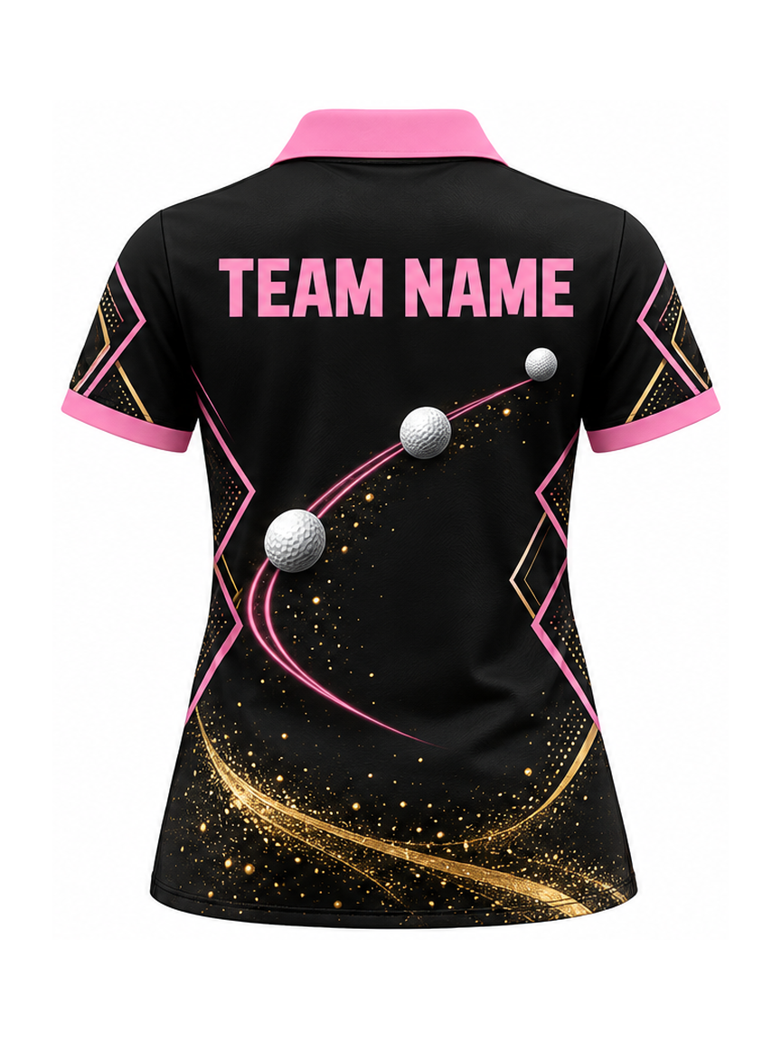 Rose Crown Fairway custom Golf team shirt - back team name preview