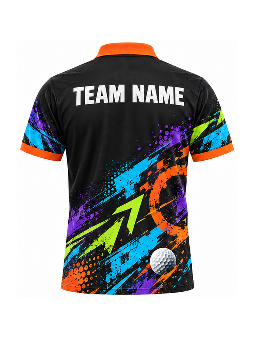 Urban Spectrum Drive custom Golf team shirt - back team name preview