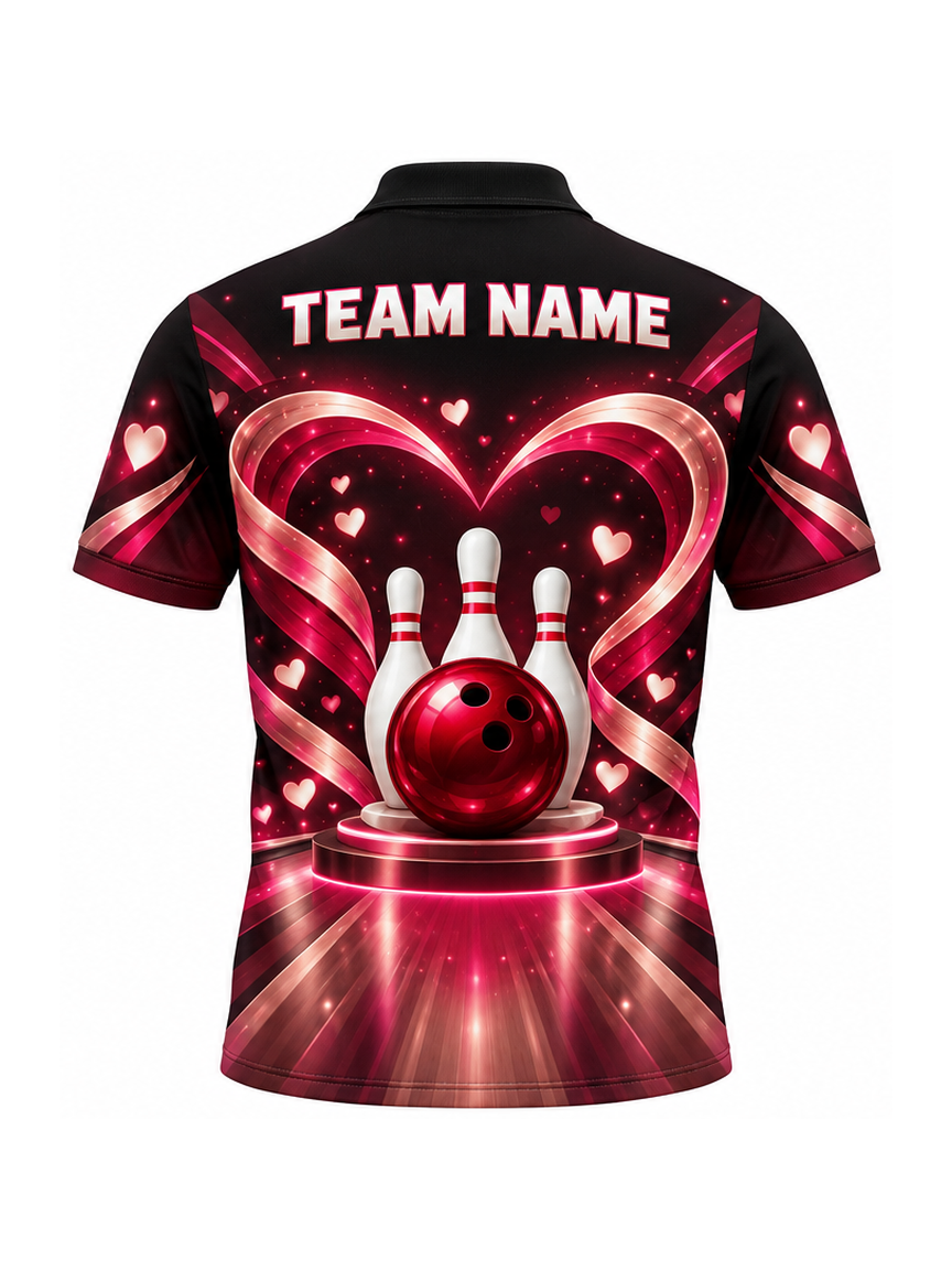 Ruby Lane Romance custom Bowling team shirt - back team name preview