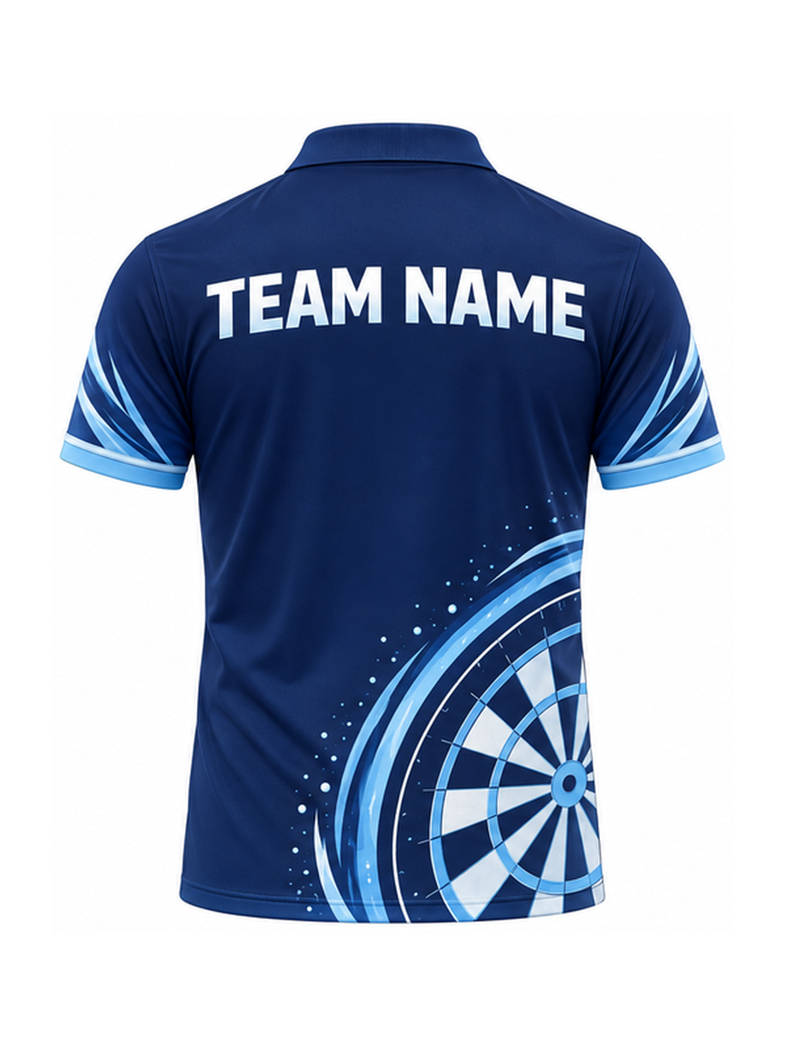 Glacier Wolf Drift custom Darts team shirt - back team name preview