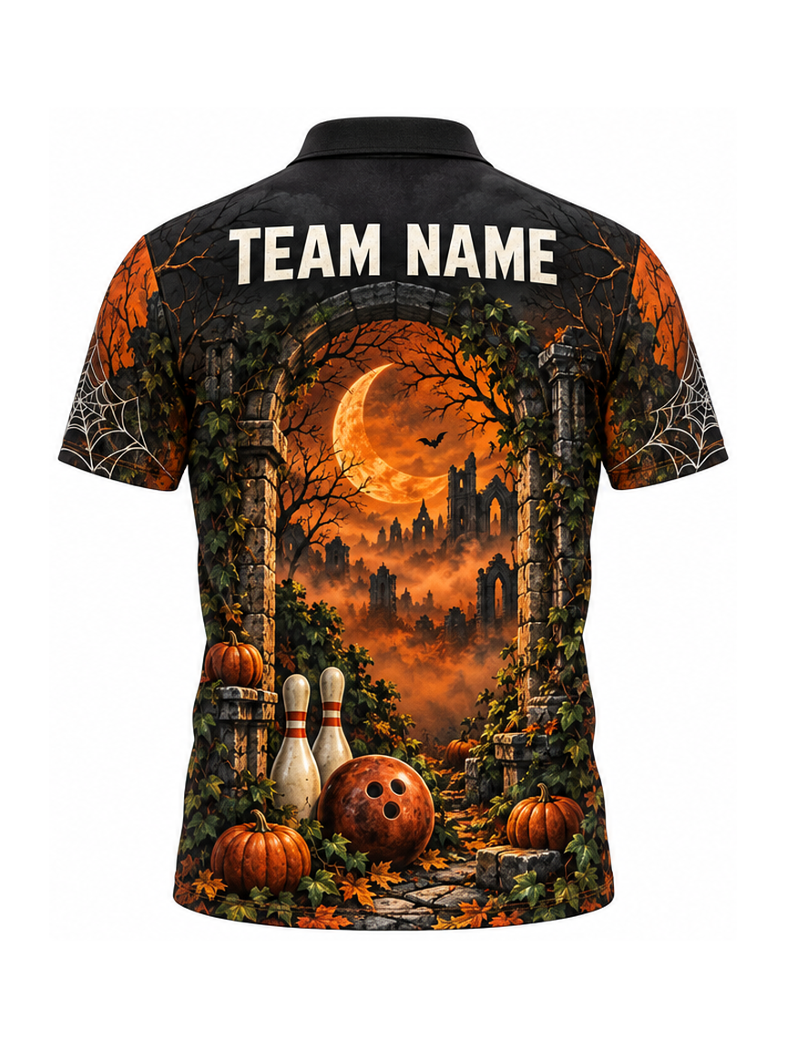 Harvest Moon Alley custom Bowling team shirt - back team name preview