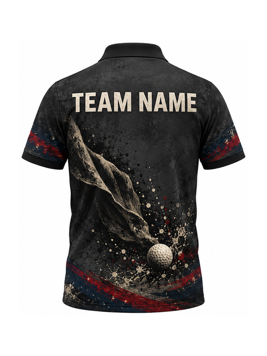 Weathered Phantom Fairway custom Golf team shirt - back team name preview
