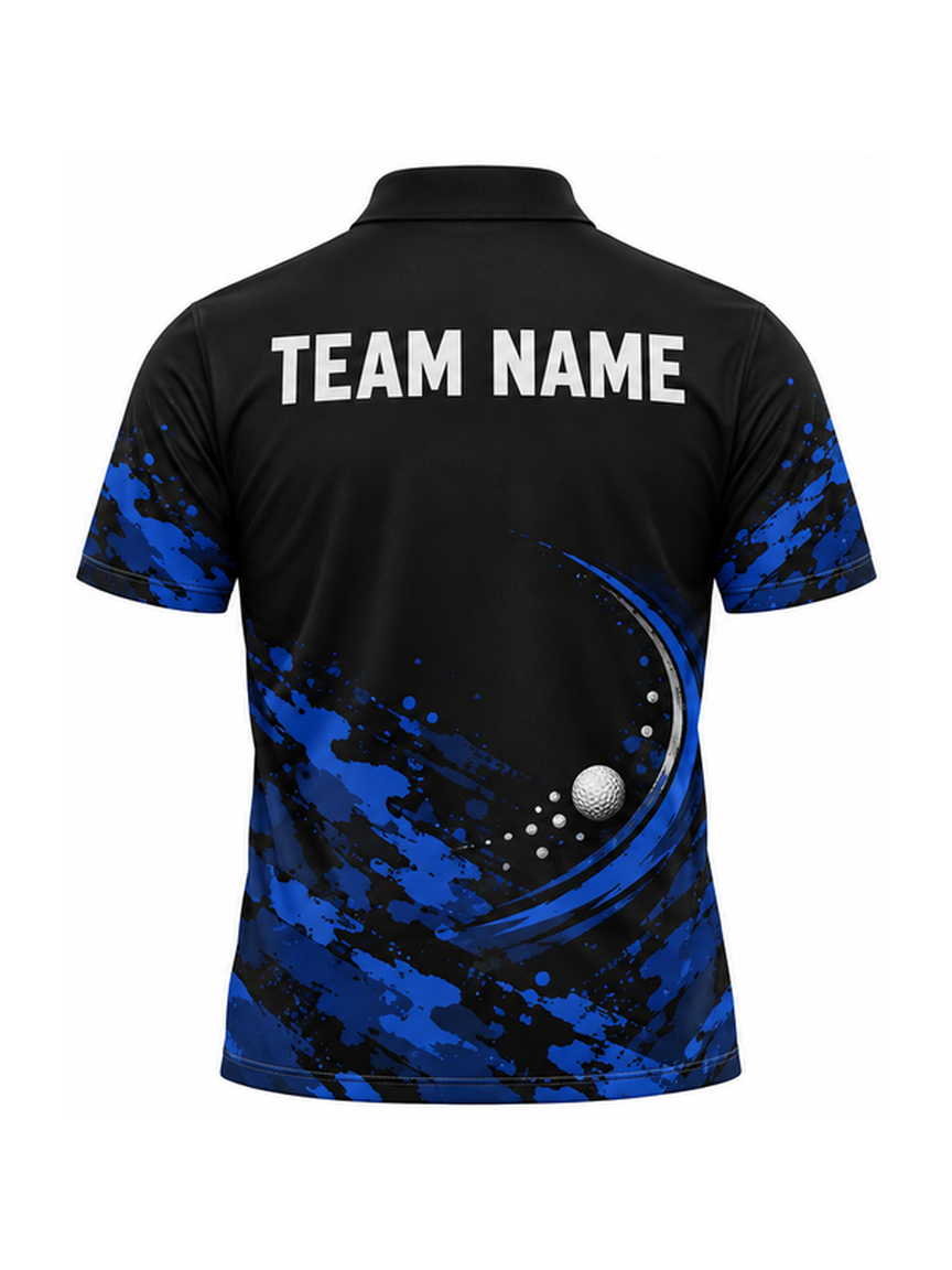 Cobalt Shadow Memento custom Golf team shirt - back team name preview
