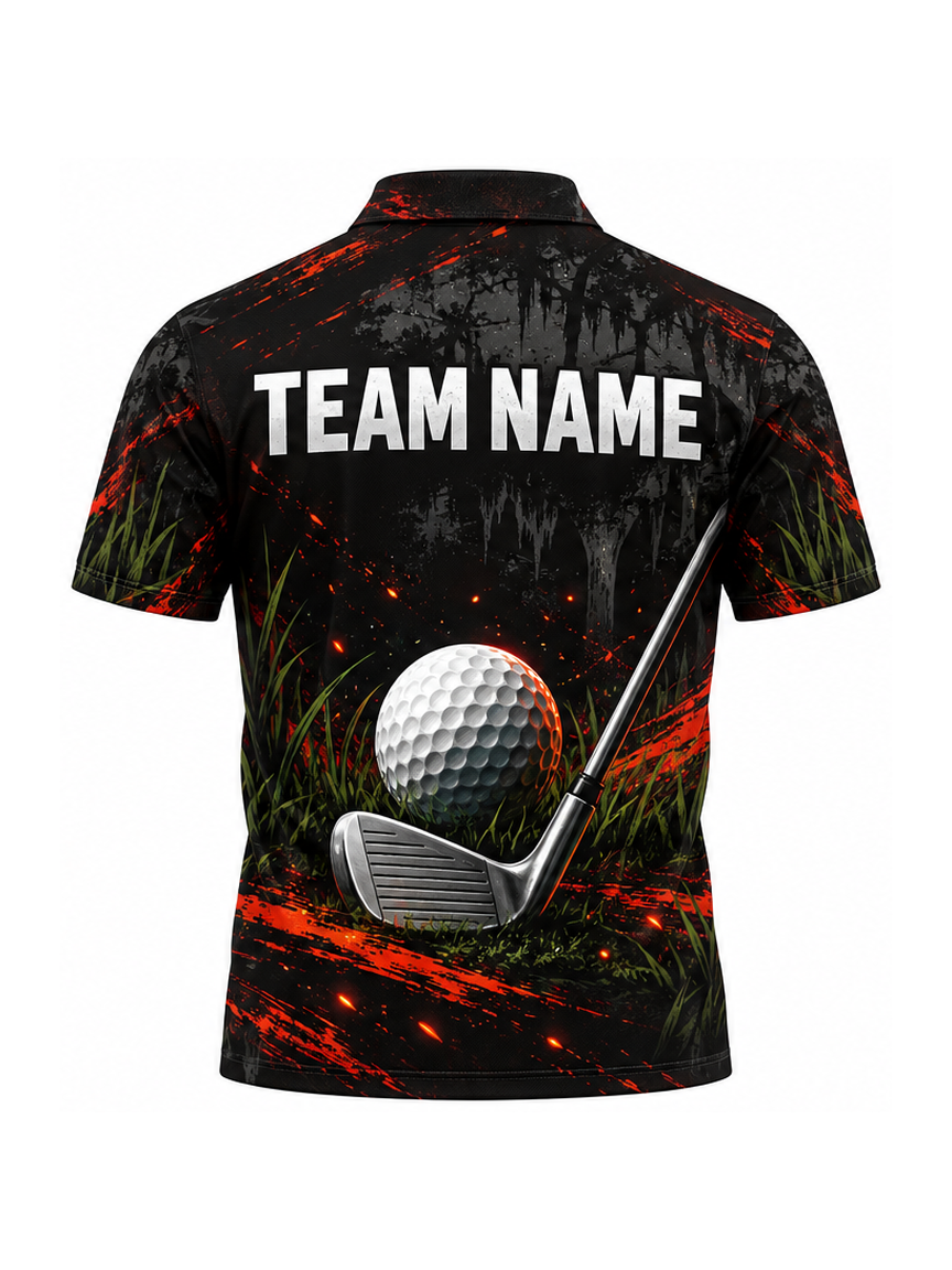 Ember Gator Fairway custom Golf team shirt - back team name preview