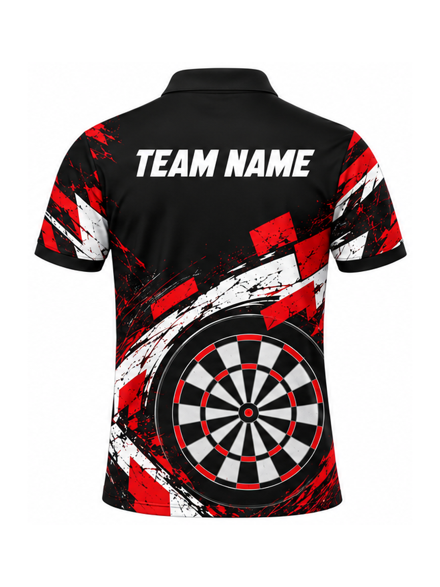 Redline Urban Target custom Darts team shirt - back team name preview