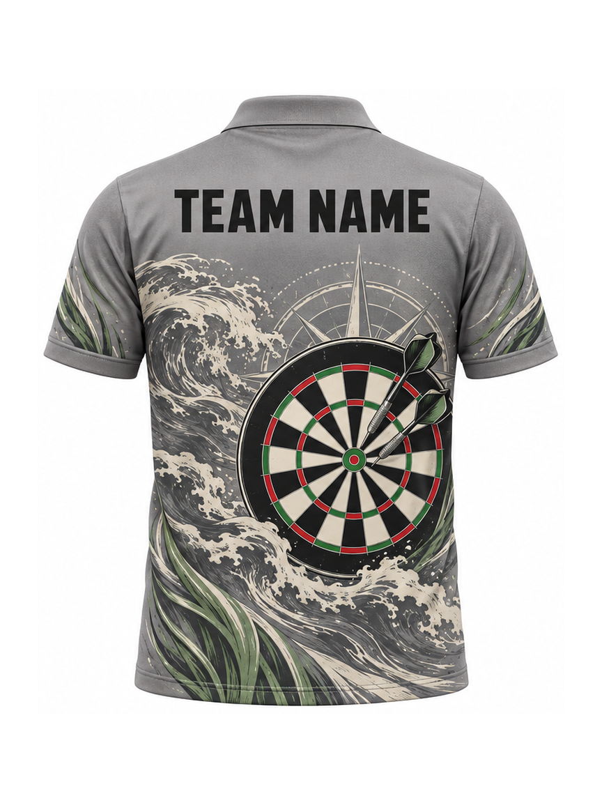Pewter Harbor Flight custom Darts team shirt - back team name preview