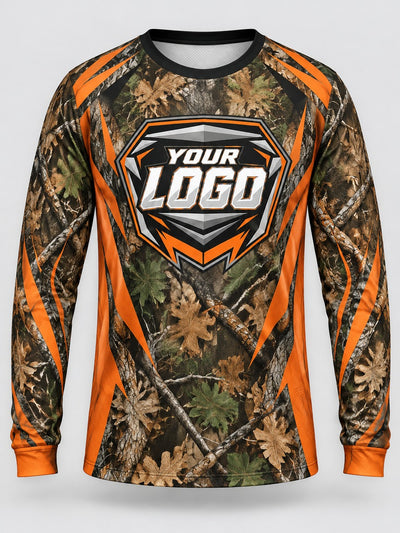 Front of the jersey with the placeholder logo area