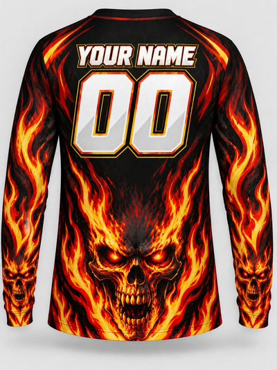 Back of the jersey with the placeholder name and number area