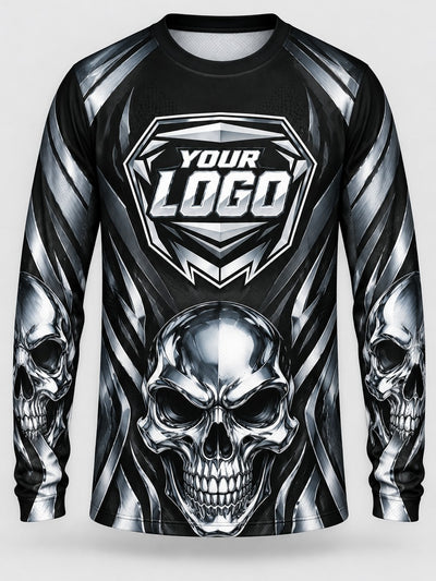 Front of the jersey with the placeholder logo area