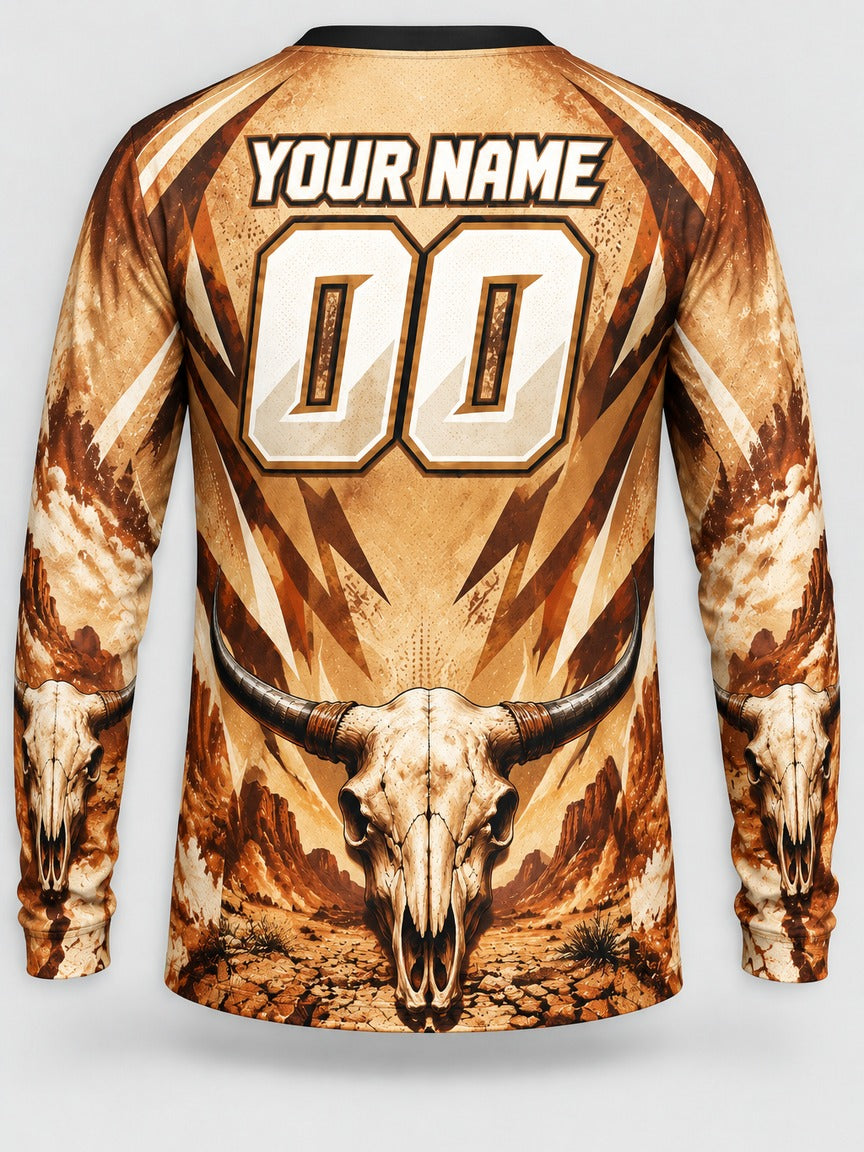 Desert Bone custom motocross jersey - back view