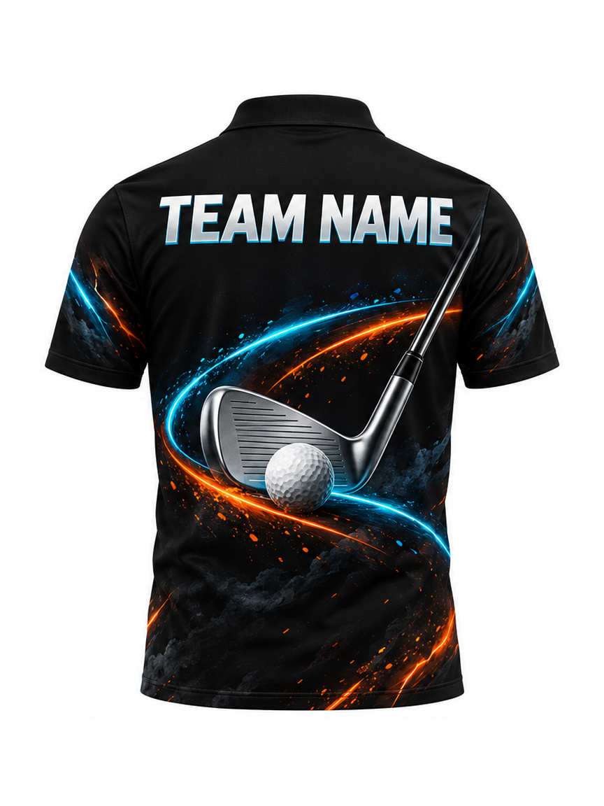 Storm Eagle Links custom Golf team shirt - back team name preview