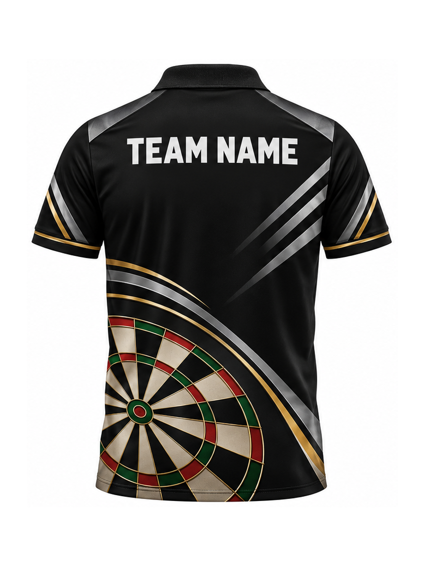 Titanium Dartline custom Darts team shirt - back team name preview