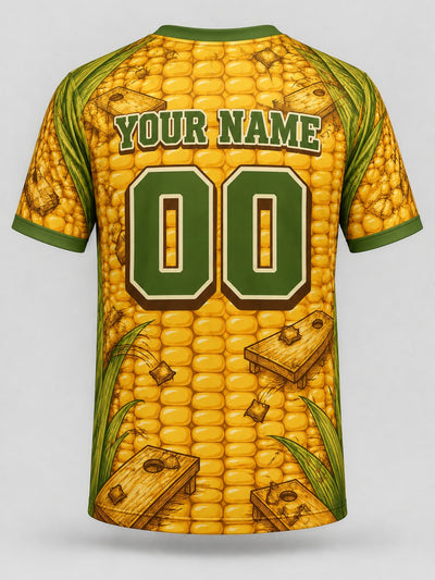 Back of the jersey with the placeholder name and number area