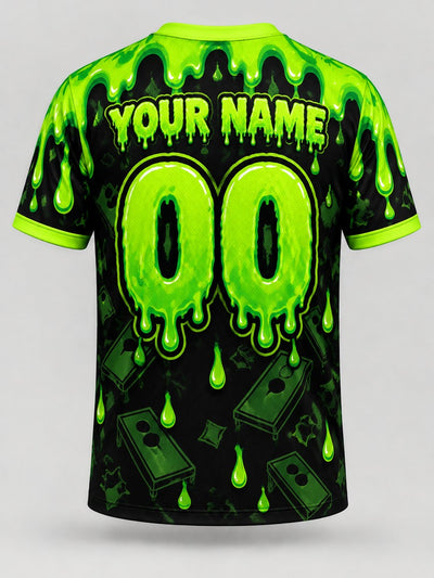 Back of the jersey with the placeholder name and number area