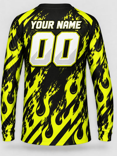 Back of the jersey with the placeholder name and number area