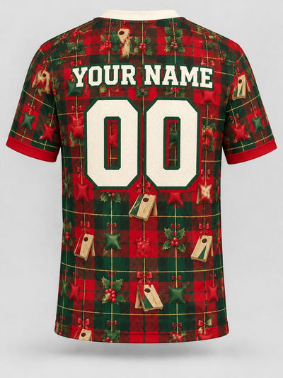 Back of the jersey with the placeholder name and number area
