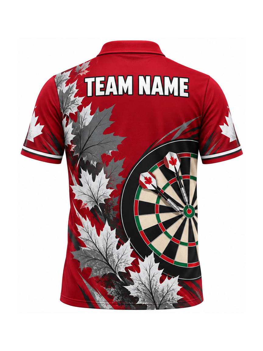 Maple Canopy Flight custom Darts team shirt - back team name preview