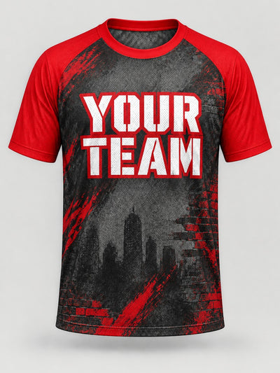 Front of the jersey with the placeholder team name area