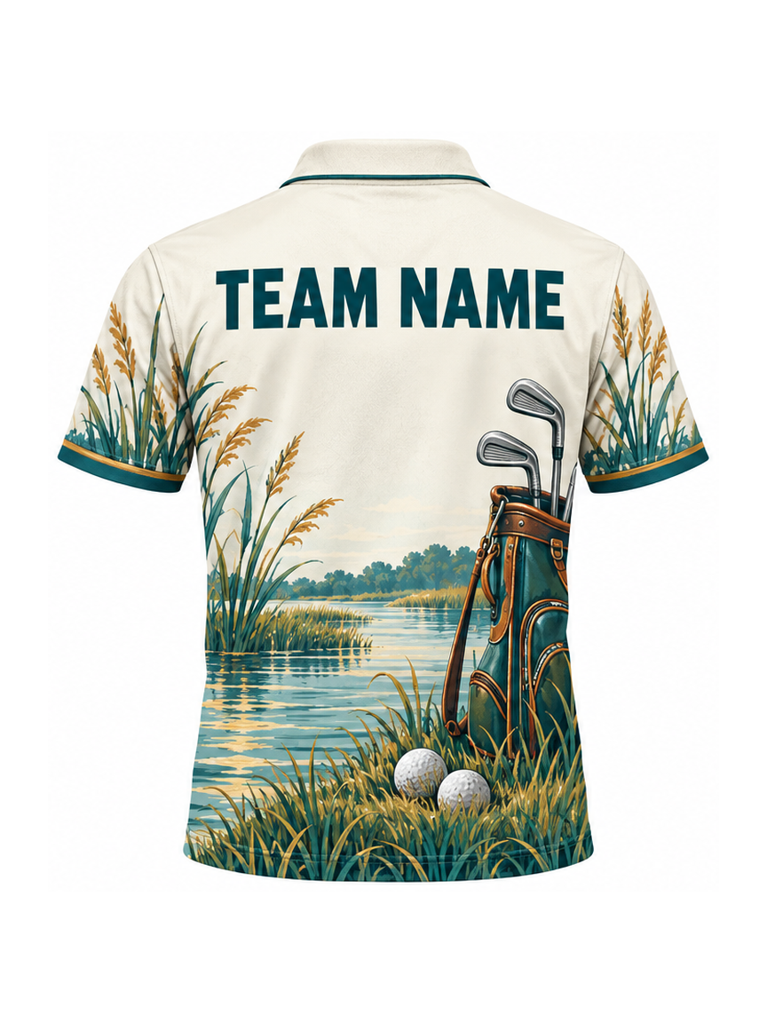 Bayou Copper Links custom Golf team shirt - back team name preview