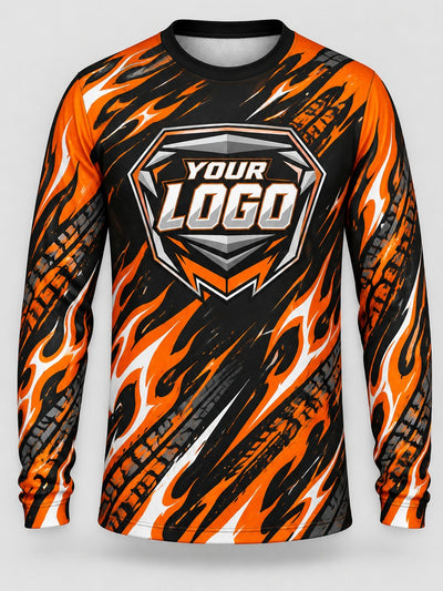 Front of the jersey with the placeholder logo area