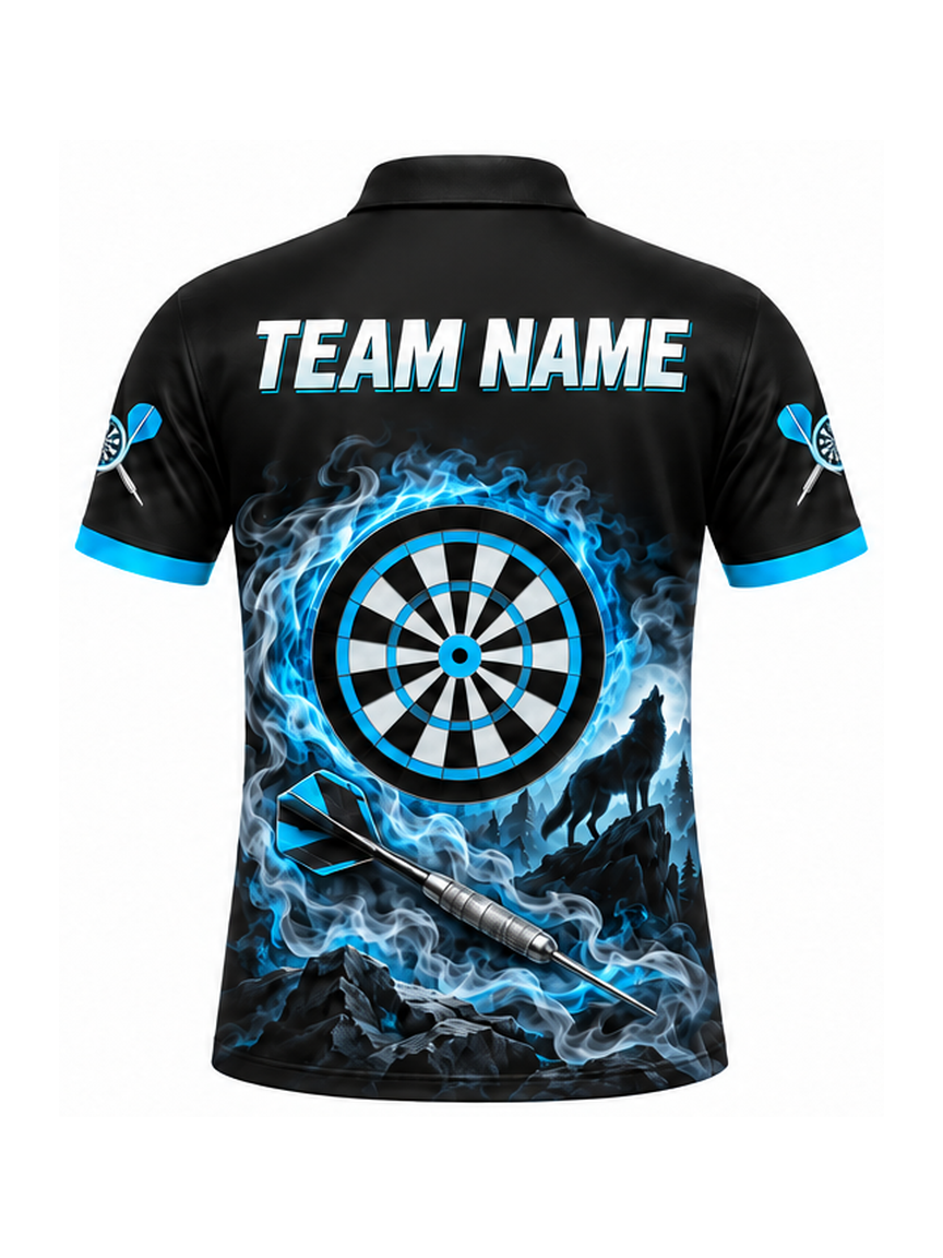 Arctic Smoke Prowler custom Darts team shirt - back team name preview