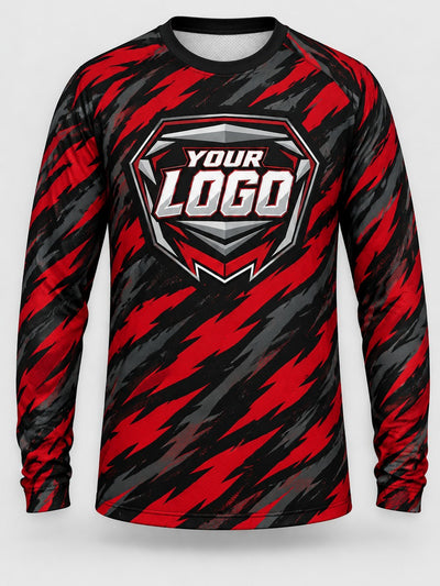 Front of the jersey with the placeholder logo area