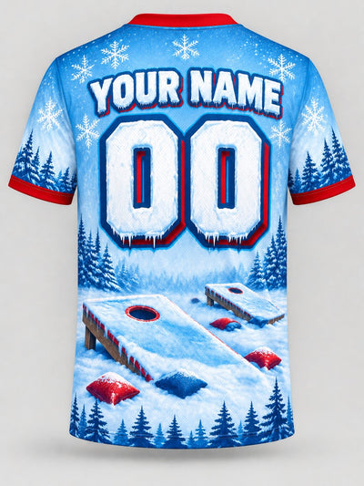 Back of the jersey with the placeholder name and number area