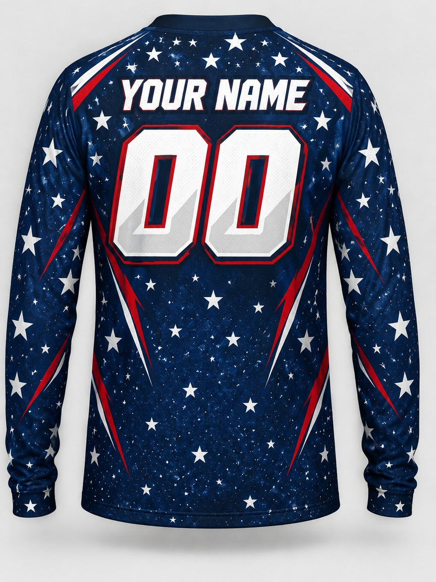 Starfield Minimal custom motocross jersey - back view