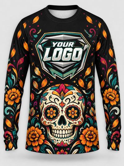 Front of the jersey with the placeholder logo area
