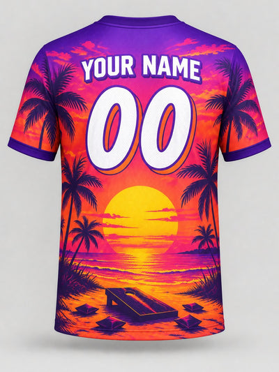 Back of the jersey with the placeholder name and number area