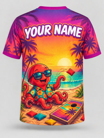 Back of the jersey with the placeholder name and number area