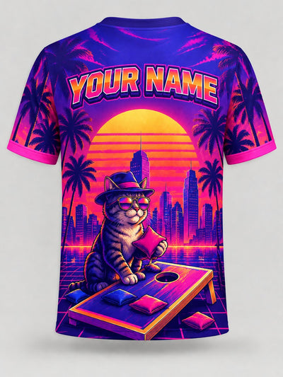 Back of the jersey with the placeholder name and number area