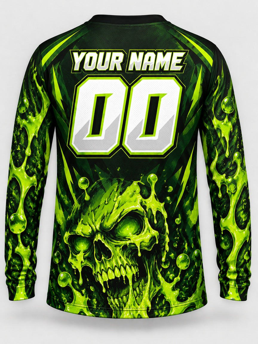 Toxic Skull custom motocross jersey - back view
