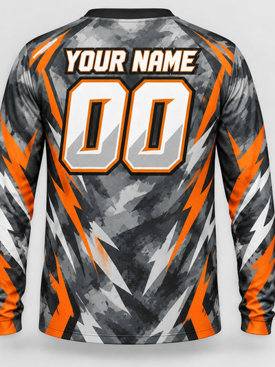 Back of the jersey with the placeholder name and number area