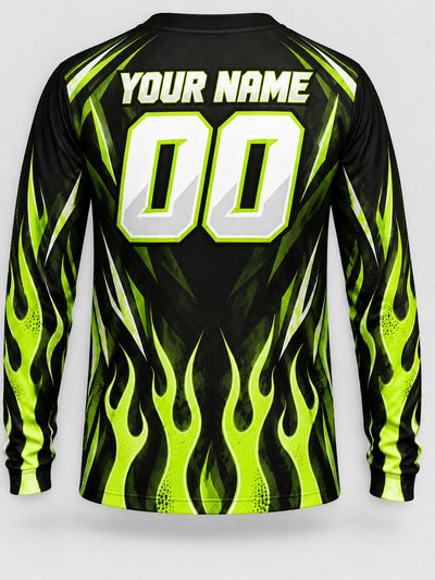 Back of the jersey with the placeholder name and number area