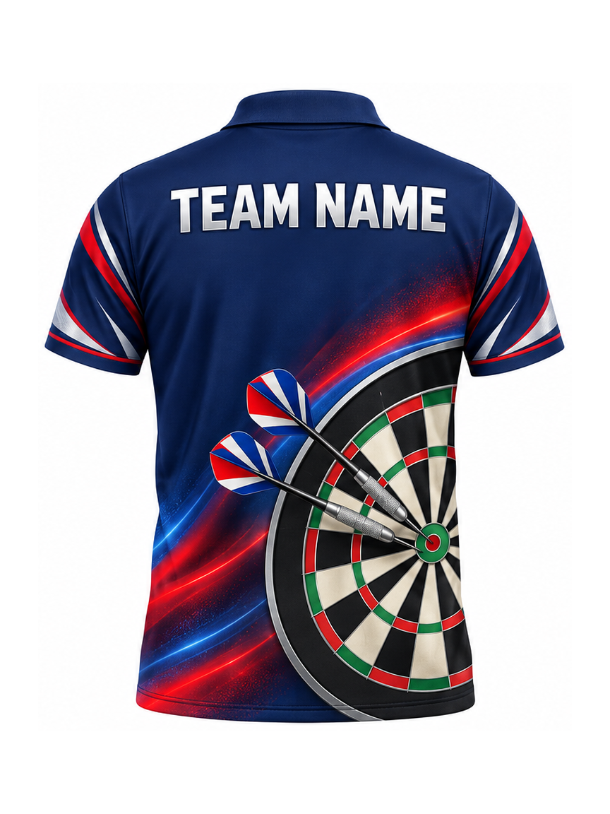 Southern Night Current custom Darts team shirt - back team name preview