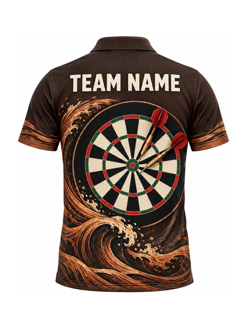 Copper Mariner Arc custom Darts team shirt - back team name preview