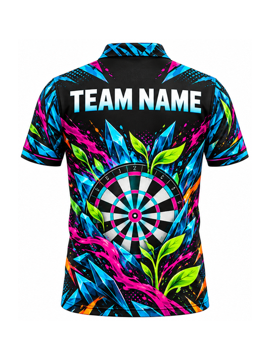 Cyan Prism Sproutstorm custom Darts team shirt - back team name preview