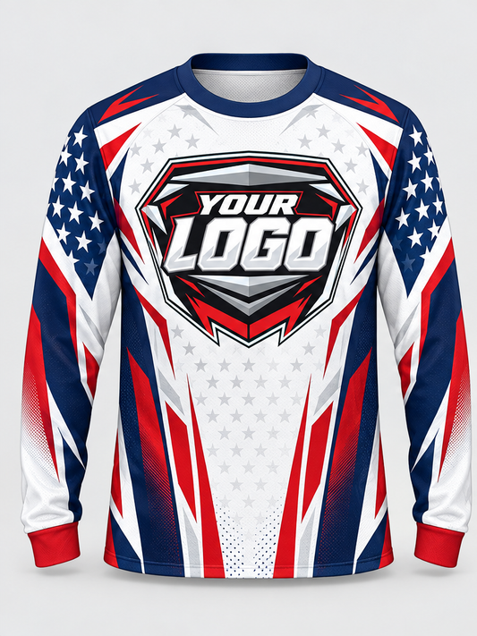 Patriot Arrowline Custom Dirt Bike Jersey - front view
