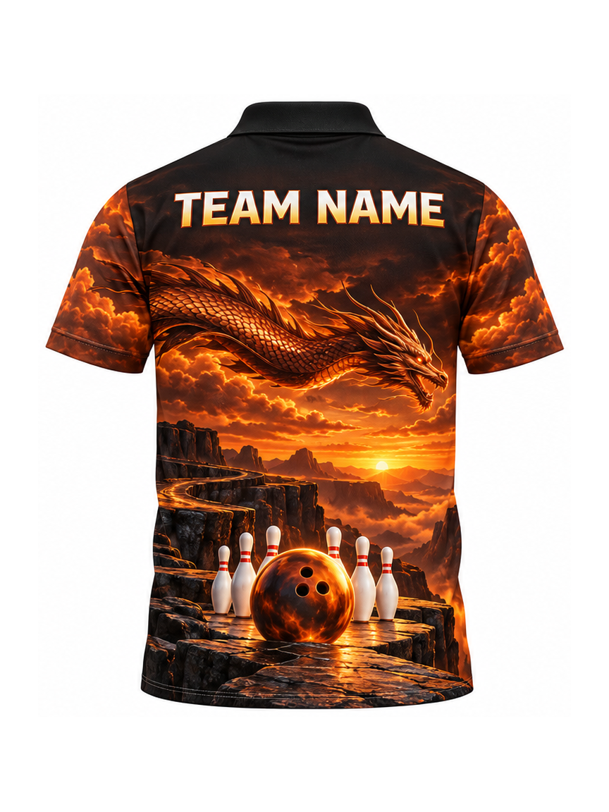 Copper Sky Passage custom Bowling team shirt - back team name preview