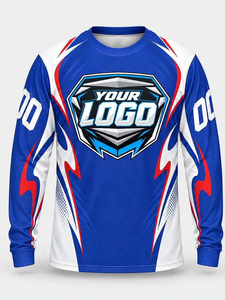 Royal Lightning Custom Dirt Bike Jersey - front view