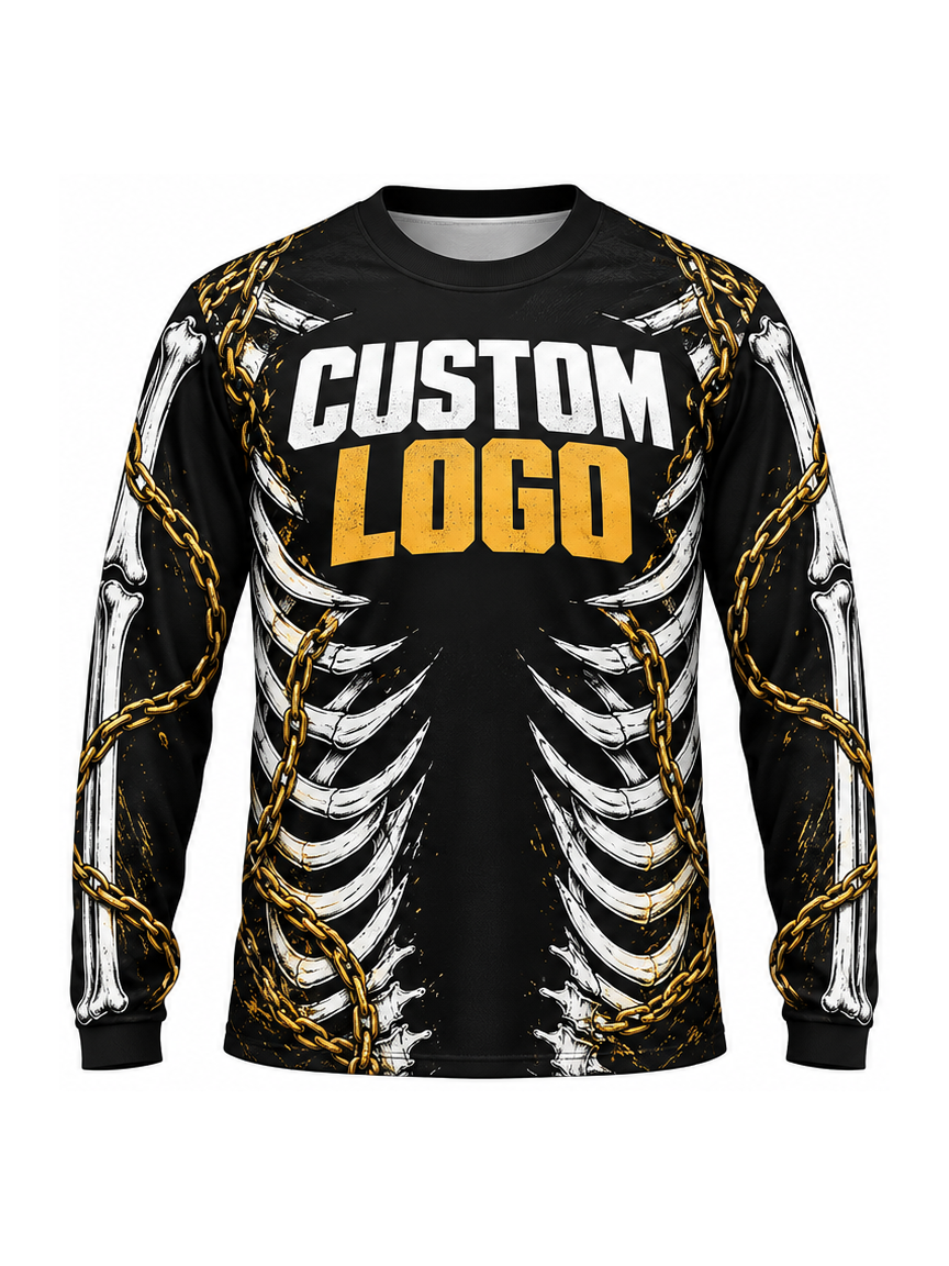 Bonechain Circuit custom Motocross team shirt - front logo preview