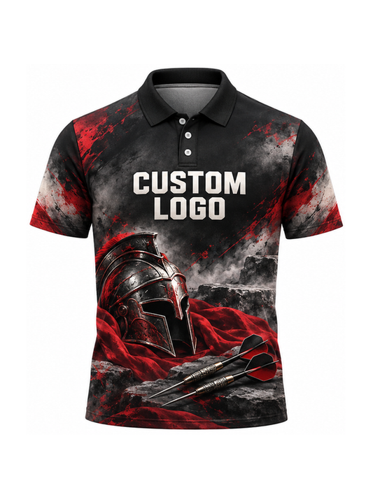 Crimson Armor Mist custom Darts team shirt - front logo preview