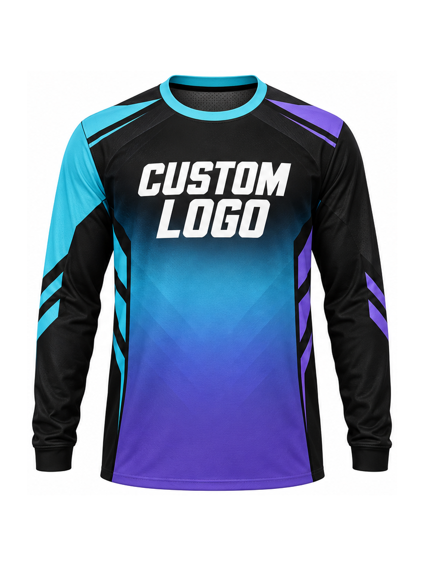 Twilight Trail Vector custom Motocross team shirt - front logo preview