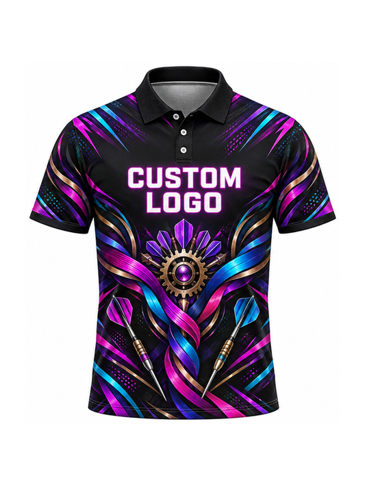 Prism Braid Gearrosette custom Darts team shirt - front logo preview