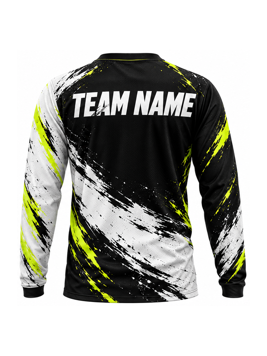 Neon Dust Divide custom Motocross team shirt - back team name preview