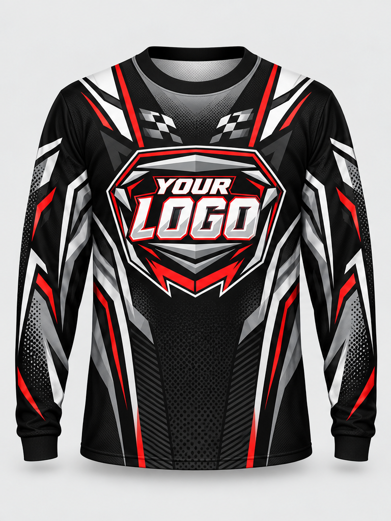 Graphite Redline Custom Dirt Bike Jersey - front view